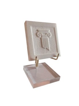 Ionic column in a square...