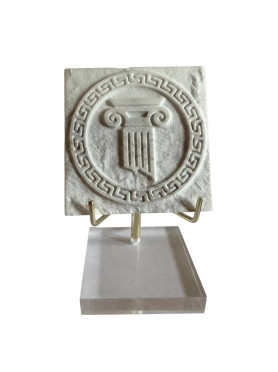 Ionic column with a relief...