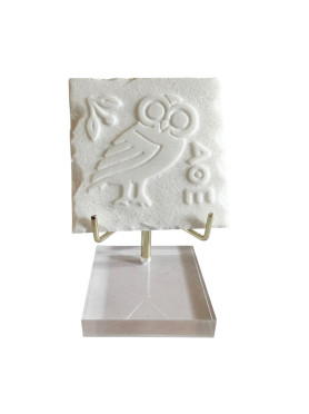 Owl in unprocessed white...