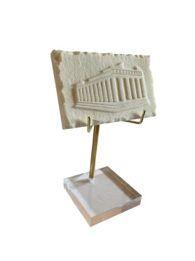Parthenon in raw white...
